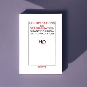 Les opérations de détermination
