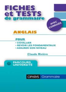 Fiches et tests de grammaire – Anglais