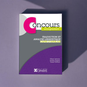Traduction et analyse linguistique – CAPES d'anglais