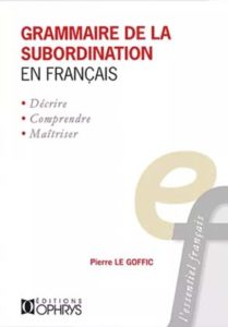 Grammaire de la subordination en français