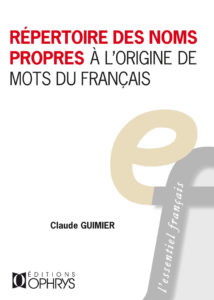 Répertoire des noms propres à l'origine de mots du français