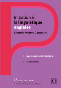 INITIATION À LA LINGUISTIQUE ANGLAISE
